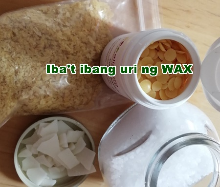 Mga iba't ibang uri ng wax o waxes na ginagamit sa paggawa ng herbal, skin at hair care products.