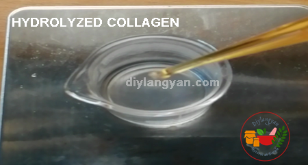 Hydrolyzed collagen na ginagamit sa paggawa ng skin and hair care products sa bahay