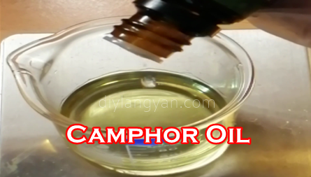 Ang paggamit ng camphor oil o camphor essential oil sa pagmamasahe at iba pa.